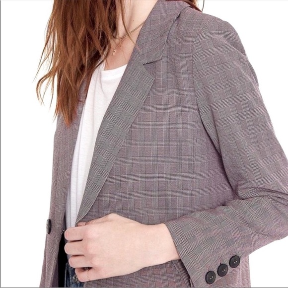 ANINE BING Madelaine Plaid Houndstooth Blazer - Picture 3 of 14